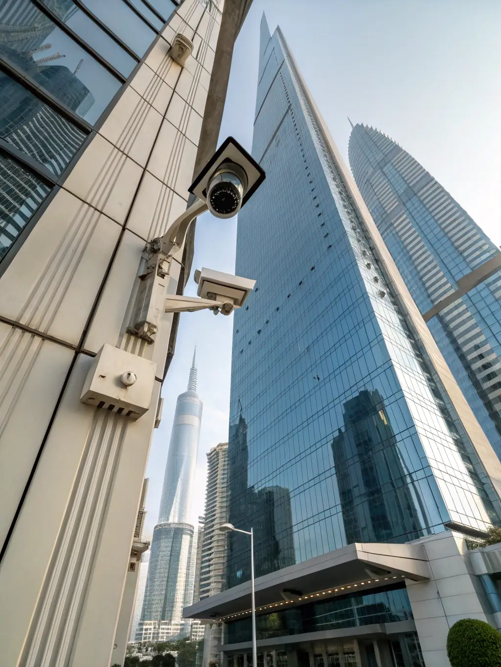 A professional photo of a modern office building in a Dubai Freezone, showcasing the environment where Colmax Solutions helps Brazilian companies establish their presence.
